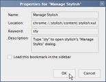 Bookmark登録画面