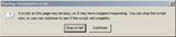 Warning: Unresponsive script Warning: Unresponsive script