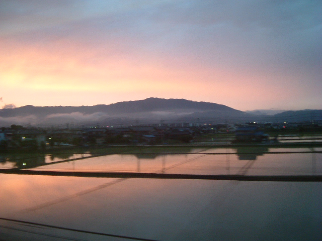 新幹線からの風景