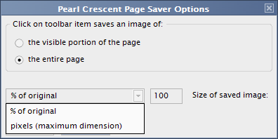 Pearl Crescent Page Saver Option
