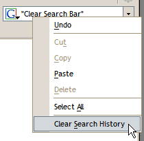 Clear Search Bar screenshot